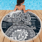Carlton Blues NAIDOC Week 2026 Beach Blanket Australian Aboriginal Dot Art Dreamtime Pattern Style