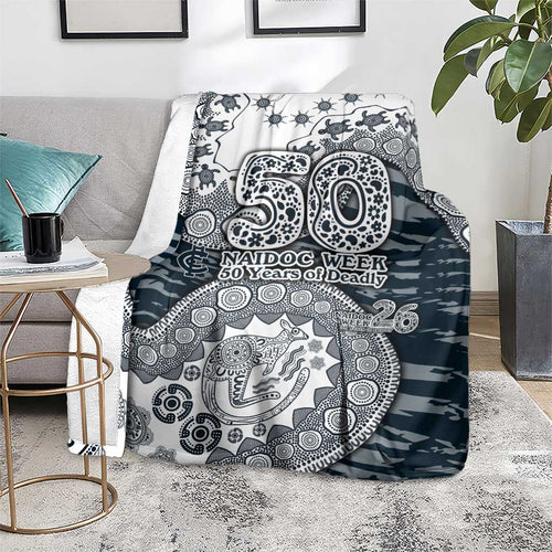 Carlton Blues NAIDOC Week 2026 Blanket Australian Aboriginal Dot Art Dreamtime Pattern Style
