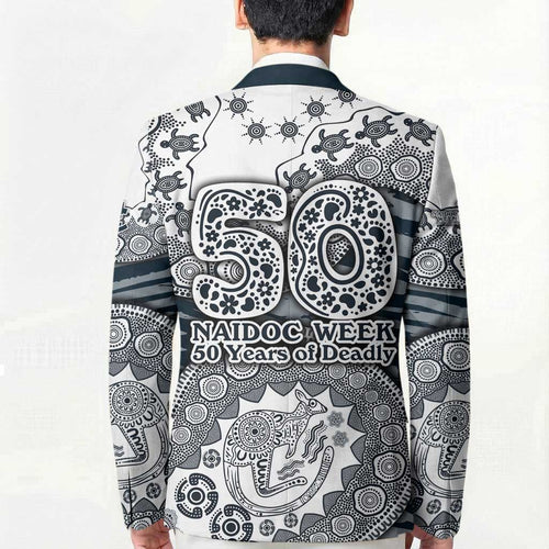 Carlton Blues NAIDOC Week 2026 Blazer Australian Aboriginal Dot Art Dreamtime Pattern Style