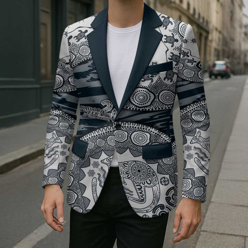 Carlton Blues NAIDOC Week 2026 Blazer Australian Aboriginal Dot Art Dreamtime Pattern Style