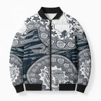 Carlton Blues NAIDOC Week 2026 Bomber Puffer Jacket Australian Aboriginal Dot Art Dreamtime Pattern Style