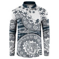 Carlton Blues NAIDOC Week 2026 Button Sweatshirt Australian Aboriginal Dot Art Dreamtime Pattern Style