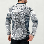 Carlton Blues NAIDOC Week 2026 Button Sweatshirt Australian Aboriginal Dot Art Dreamtime Pattern Style