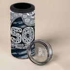 Carlton Blues NAIDOC Week 2026 4 in 1 Can Cooler Tumbler Australian Aboriginal Dot Art Dreamtime Pattern Style