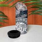 Carlton Blues NAIDOC Week 2026 4 in 1 Can Cooler Tumbler Australian Aboriginal Dot Art Dreamtime Pattern Style