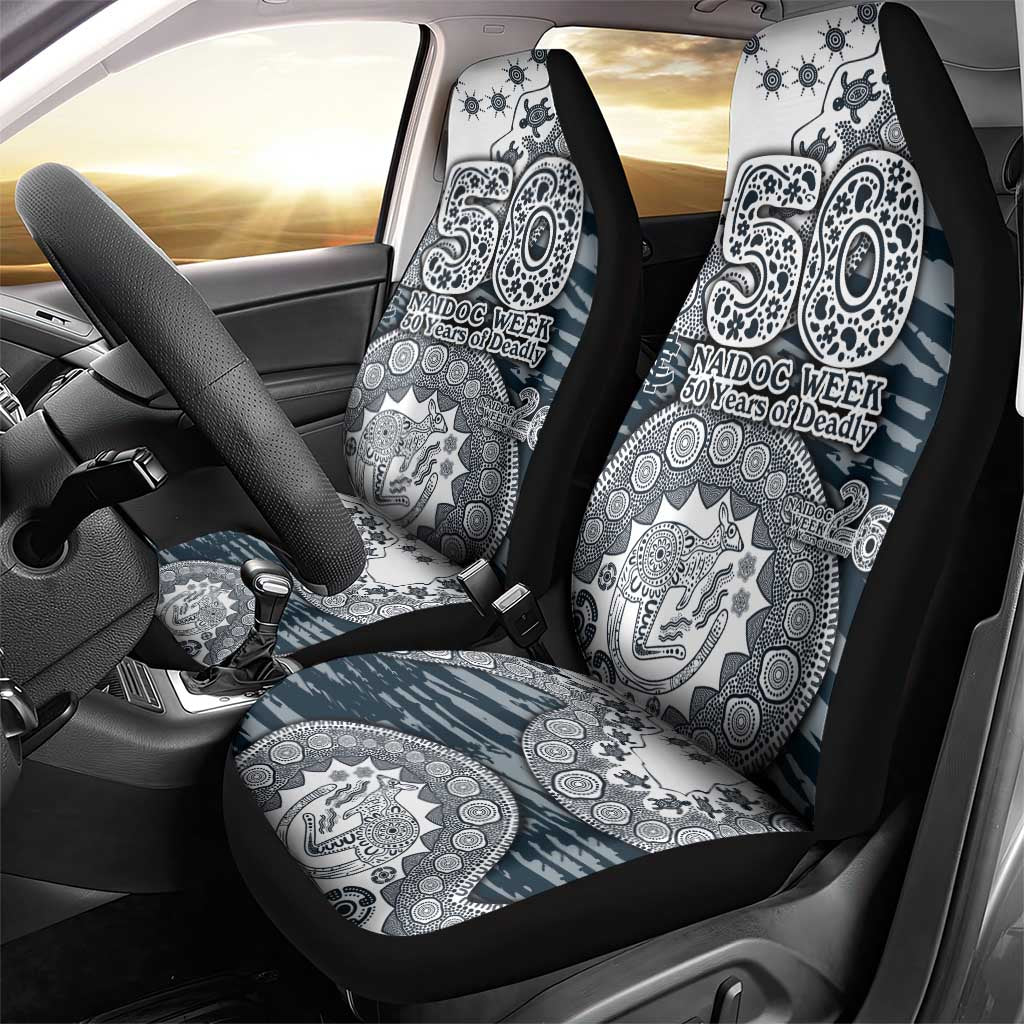 Carlton Blues NAIDOC Week 2026 Car Seat Cover Australian Aboriginal Dot Art Dreamtime Pattern Style
