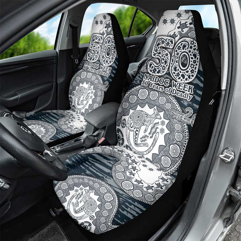 Carlton Blues NAIDOC Week 2026 Car Seat Cover Australian Aboriginal Dot Art Dreamtime Pattern Style