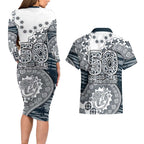 Carlton Blues NAIDOC Week 2026 Couples Matching Long Sleeve Bodycon Dress and Hawaiian Shirt Australian Aboriginal Dot Art Dreamtime Pattern Style