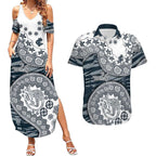 Carlton Blues NAIDOC Week 2026 Couples Matching Summer Maxi Dress and Hawaiian Shirt Australian Aboriginal Dot Art Dreamtime Pattern Style