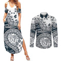 Carlton Blues NAIDOC Week 2026 Couples Matching Summer Maxi Dress and Long Sleeve Button Shirt Australian Aboriginal Dot Art Dreamtime Pattern Style