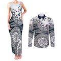 Carlton Blues NAIDOC Week 2026 Couples Matching Tank Maxi Dress and Long Sleeve Button Shirt Australian Aboriginal Dot Art Dreamtime Pattern Style