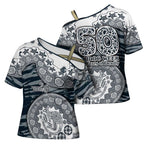 Carlton Blues NAIDOC Week 2026 Cross Shoulder Shirt Australian Aboriginal Dot Art Dreamtime Pattern Style