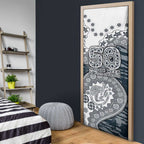 Carlton Blues NAIDOC Week 2026 Door Cover Australian Aboriginal Dot Art Dreamtime Pattern Style