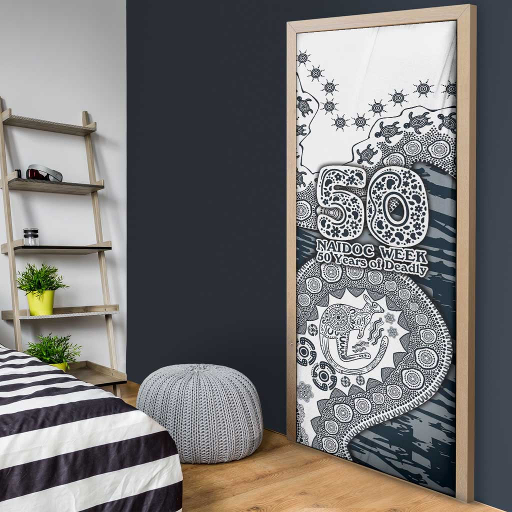 Carlton Blues NAIDOC Week 2026 Door Cover Australian Aboriginal Dot Art Dreamtime Pattern Style