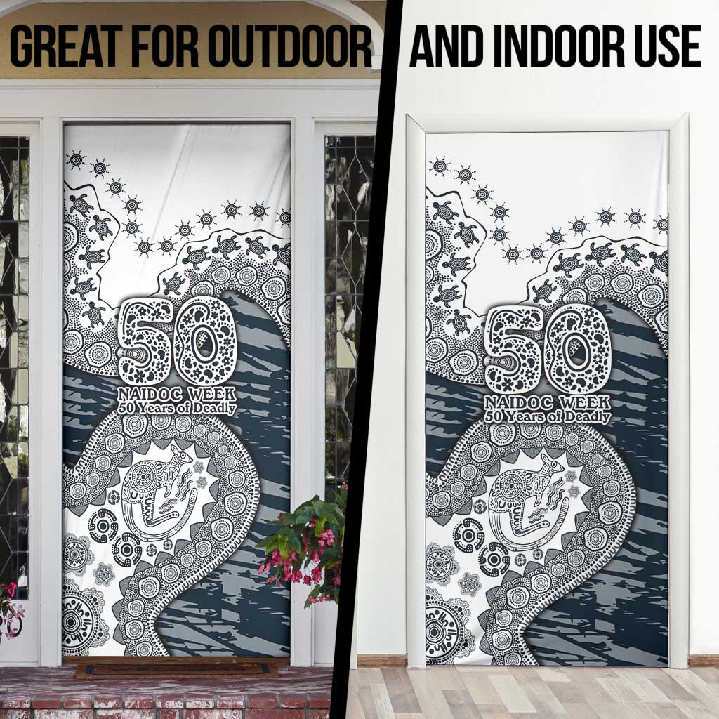 Carlton Blues NAIDOC Week 2026 Door Cover Australian Aboriginal Dot Art Dreamtime Pattern Style