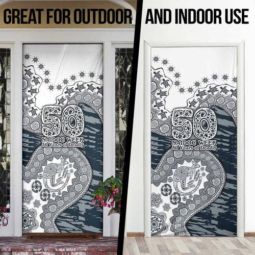 Carlton Blues NAIDOC Week 2026 Door Cover Australian Aboriginal Dot Art Dreamtime Pattern Style