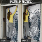 Carlton Blues NAIDOC Week 2026 Door Cover Australian Aboriginal Dot Art Dreamtime Pattern Style