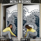 Carlton Blues NAIDOC Week 2026 Door Cover Australian Aboriginal Dot Art Dreamtime Pattern Style