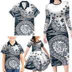 Carlton Blues NAIDOC Week 2026 Family Matching Long Sleeve Bodycon Dress and Hawaiian Shirt Australian Aboriginal Dot Art Dreamtime Pattern Style