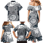 Carlton Blues NAIDOC Week 2026 Family Matching Mermaid Dress and Hawaiian Shirt Australian Aboriginal Dot Art Dreamtime Pattern Style