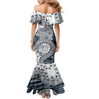 Carlton Blues NAIDOC Week 2026 Family Matching Mermaid Dress and Hawaiian Shirt Australian Aboriginal Dot Art Dreamtime Pattern Style