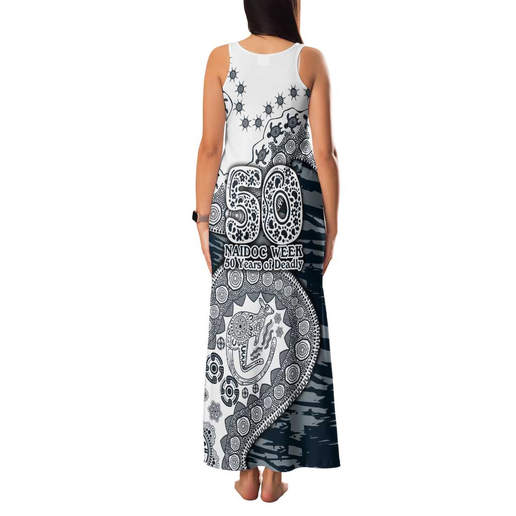 Carlton Blues NAIDOC Week 2026 Family Matching Tank Maxi Dress and Hawaiian Shirt Australian Aboriginal Dot Art Dreamtime Pattern Style