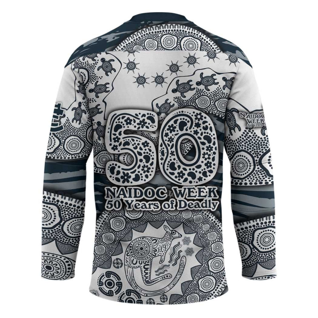 Carlton Blues NAIDOC Week 2026 Hockey Jersey Australian Aboriginal Dot Art Dreamtime Pattern Style
