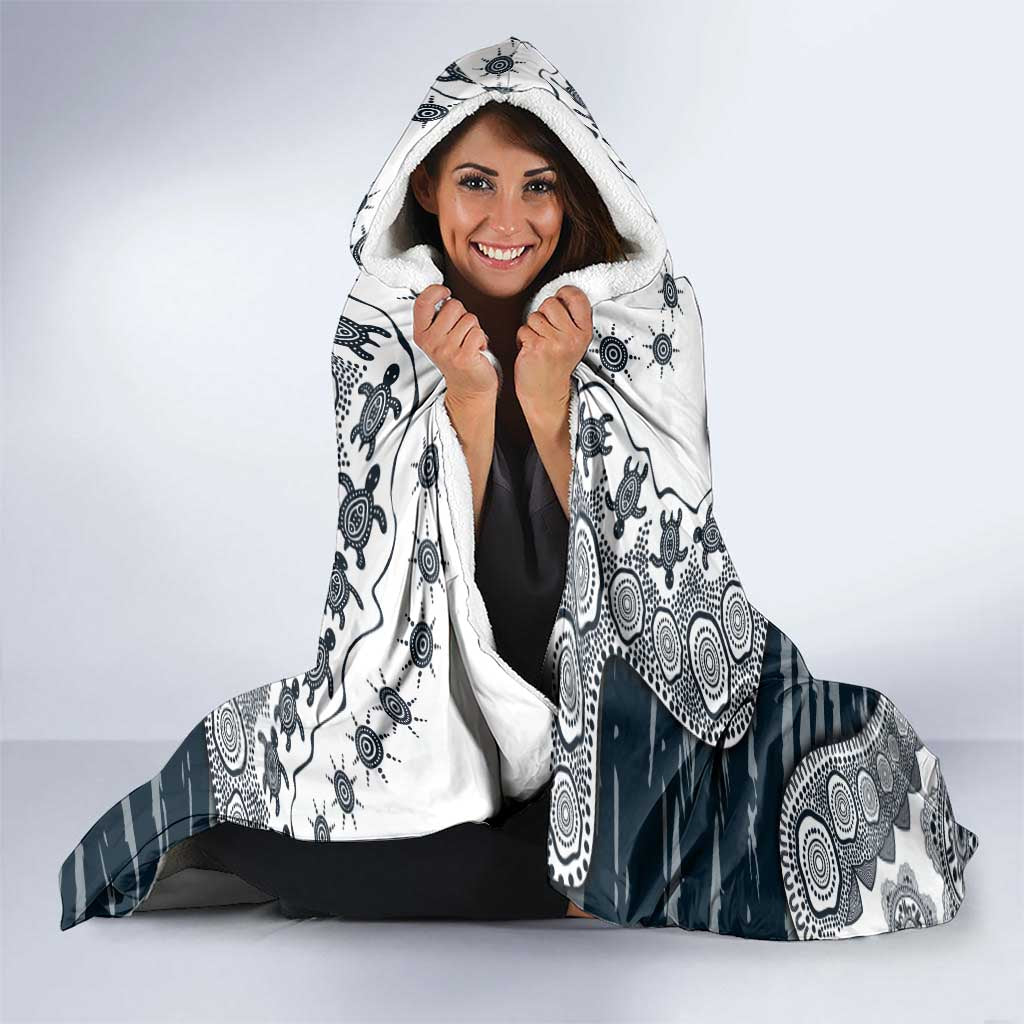 Carlton Blues NAIDOC Week 2026 Hooded Blanket Australian Aboriginal Dot Art Dreamtime Pattern Style