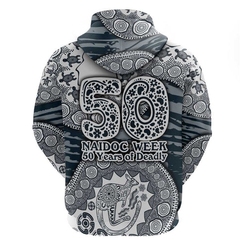 Carlton Blues NAIDOC Week 2026 Hoodie Australian Aboriginal Dot Art Dreamtime Pattern Style