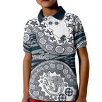 Carlton Blues NAIDOC Week 2026 Kid Polo Shirt Australian Aboriginal Dot Art Dreamtime Pattern Style