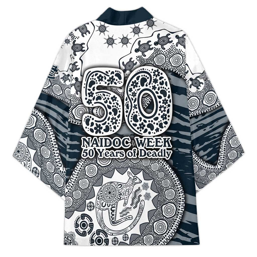 Carlton Blues NAIDOC Week 2026 Kimono Australian Aboriginal Dot Art Dreamtime Pattern Style