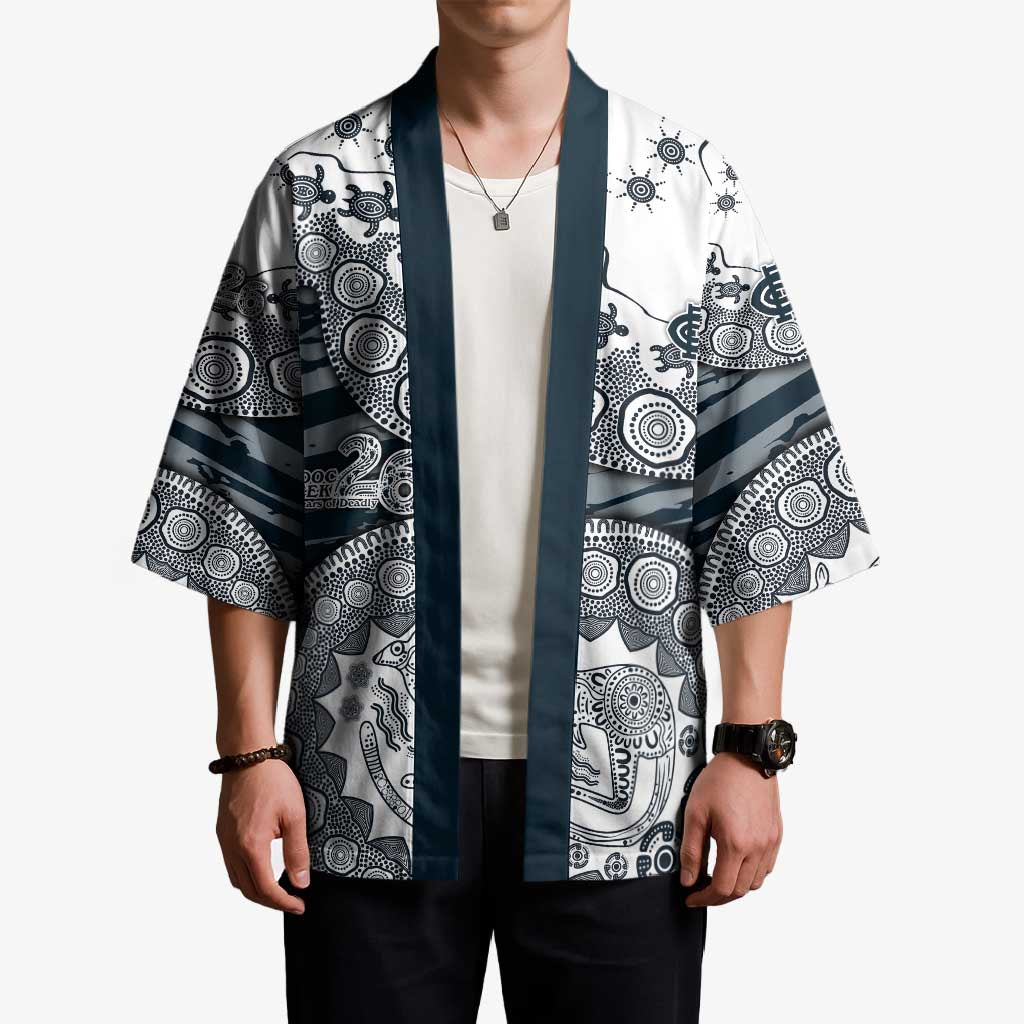 Carlton Blues NAIDOC Week 2026 Kimono Australian Aboriginal Dot Art Dreamtime Pattern Style