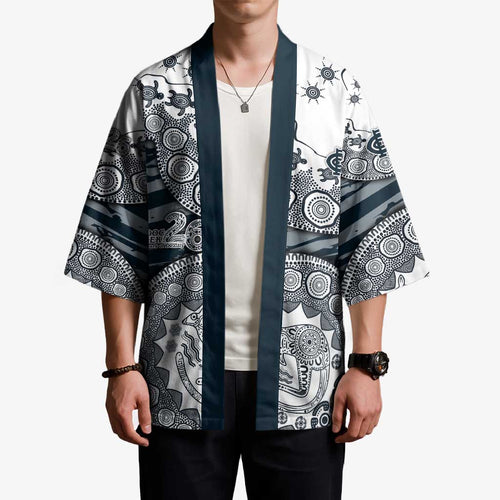 Carlton Blues NAIDOC Week 2026 Kimono Australian Aboriginal Dot Art Dreamtime Pattern Style