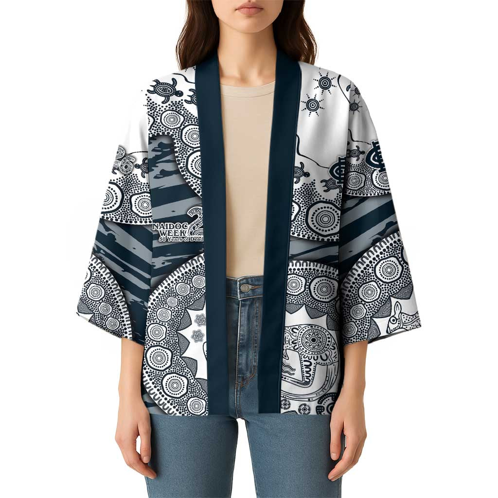 Carlton Blues NAIDOC Week 2026 Kimono Australian Aboriginal Dot Art Dreamtime Pattern Style