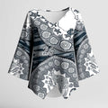 Carlton Blues NAIDOC Week 2026 Kimono Sleeve Blouse Australian Aboriginal Dot Art Dreamtime Pattern Style