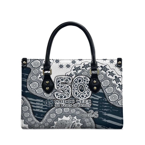Carlton Blues NAIDOC Week 2026 Leather Bag Australian Aboriginal Dot Art Dreamtime Pattern Style