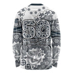Carlton Blues NAIDOC Week 2026 Long Sleeve Shirt Australian Aboriginal Dot Art Dreamtime Pattern Style