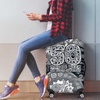 Carlton Blues NAIDOC Week 2026 Luggage Cover Australian Aboriginal Dot Art Dreamtime Pattern Style