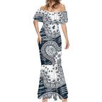 Carlton Blues NAIDOC Week 2026 Mermaid Dress Australian Aboriginal Dot Art Dreamtime Pattern Style