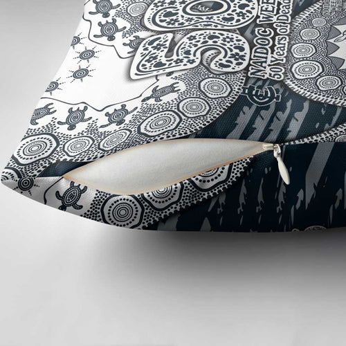 Carlton Blues NAIDOC Week 2026 Pillow Cover Australian Aboriginal Dot Art Dreamtime Pattern Style