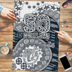 Carlton Blues NAIDOC Week 2026 Puzzle Australian Aboriginal Dot Art Dreamtime Pattern Style