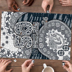 Carlton Blues NAIDOC Week 2026 Puzzle Australian Aboriginal Dot Art Dreamtime Pattern Style