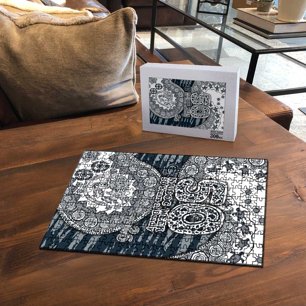 Carlton Blues NAIDOC Week 2026 Puzzle Australian Aboriginal Dot Art Dreamtime Pattern Style
