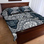 Carlton Blues NAIDOC Week 2026 Quilt Bed Set Australian Aboriginal Dot Art Dreamtime Pattern Style