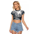 Carlton Blues NAIDOC Week 2026 Raglan Cropped T Shirt Australian Aboriginal Dot Art Dreamtime Pattern Style