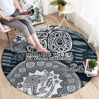 Carlton Blues NAIDOC Week 2026 Round Carpet Australian Aboriginal Dot Art Dreamtime Pattern Style