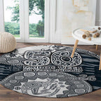 Carlton Blues NAIDOC Week 2026 Round Carpet Australian Aboriginal Dot Art Dreamtime Pattern Style
