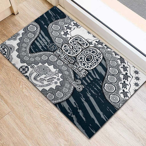 Carlton Blues NAIDOC Week 2026 Rubber Doormat Australian Aboriginal Dot Art Dreamtime Pattern Style