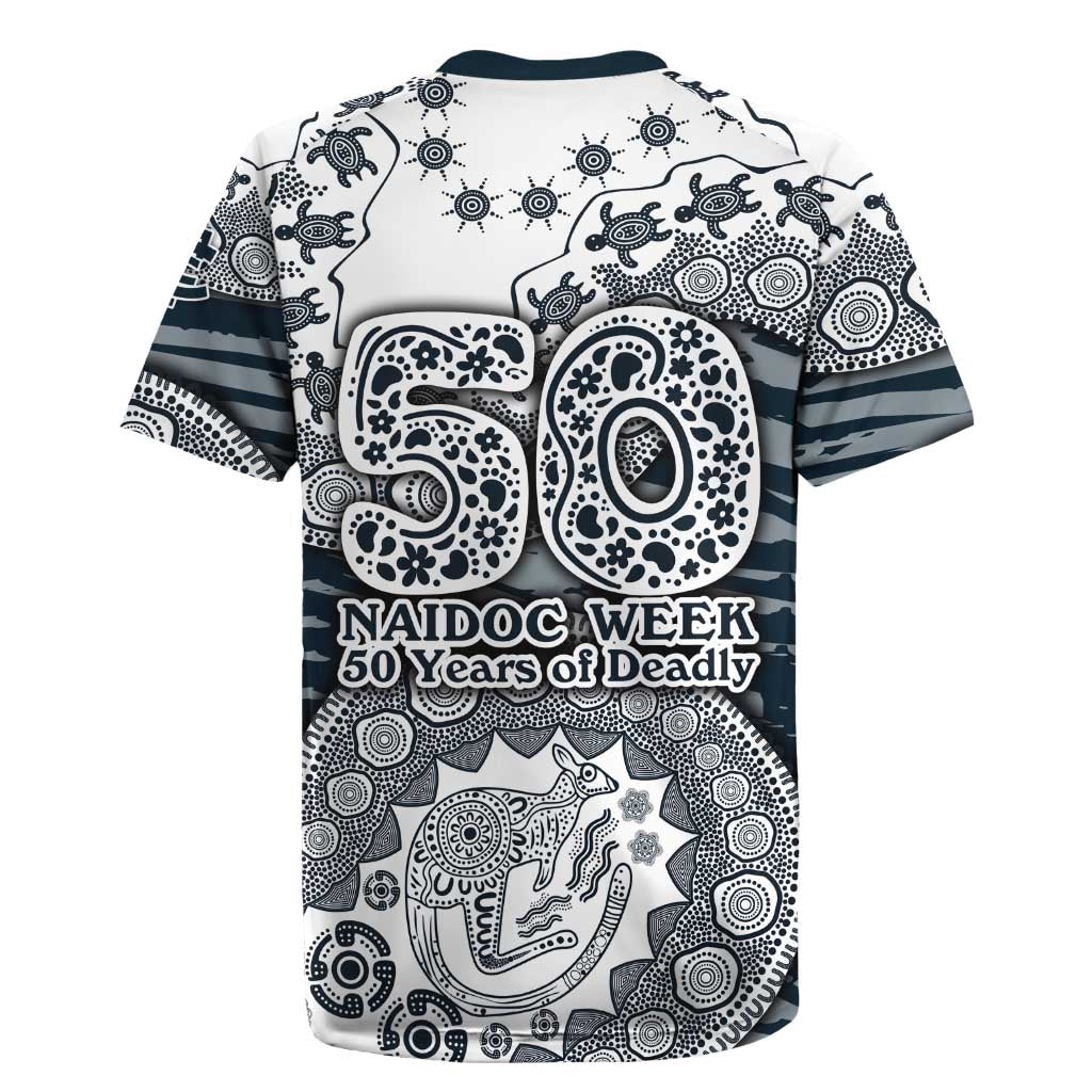 Carlton Blues NAIDOC Week 2026 Rugby Jersey Australian Aboriginal Dot Art Dreamtime Pattern Style