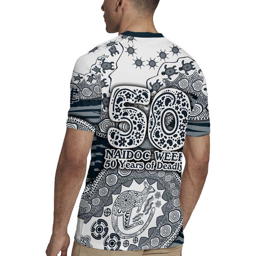 Carlton Blues NAIDOC Week 2026 Rugby Jersey Australian Aboriginal Dot Art Dreamtime Pattern Style